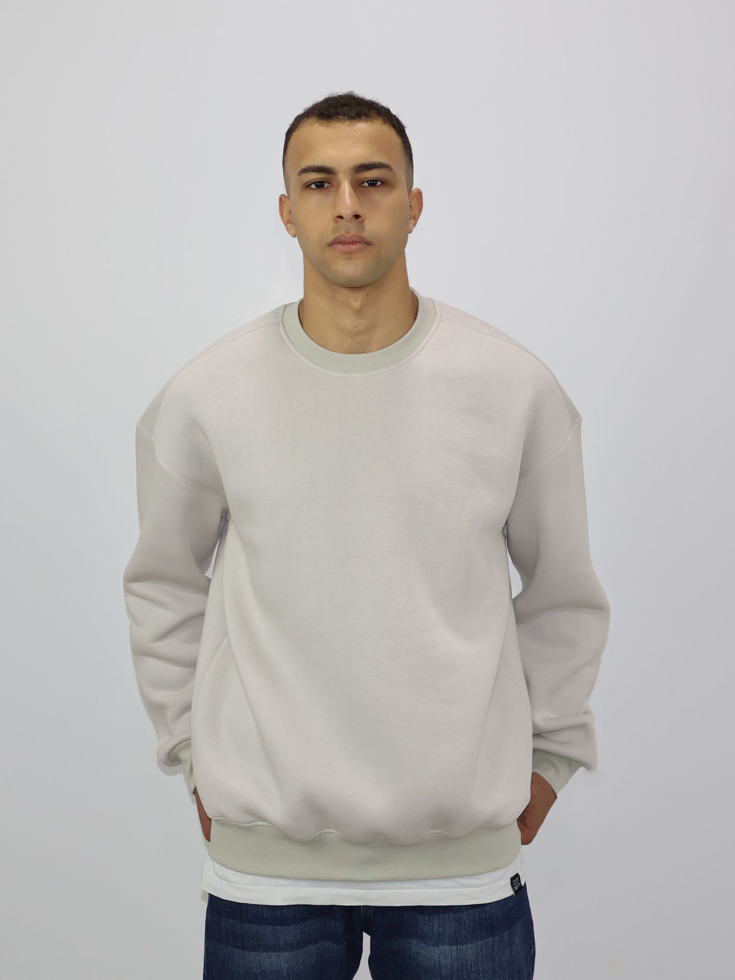 Oversized Crew-Neck Sweatshirt